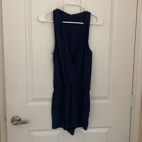 BCBG Navy Romper - Picture 2 of 5